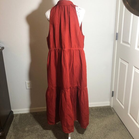 🍂 Sundance Rust-Red Maxi Dress – Size XL 🍂 - Picture 3 of 16